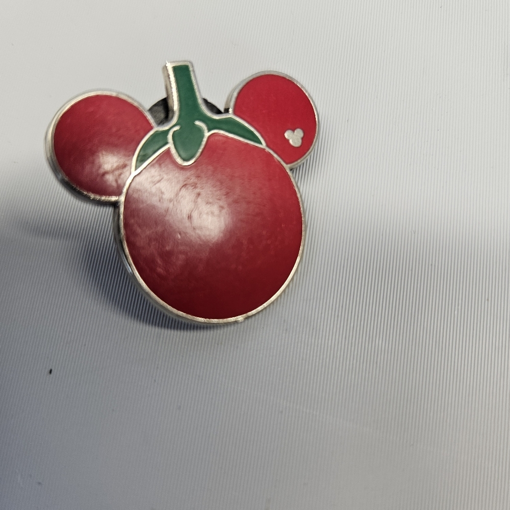 Disney Parks Hidden Mickey 3 Of 5 Tomato Mickey Head Food Icon Pin Trading - Picture 3 of 5